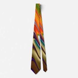 Wavy Multicolor Abstract Tie