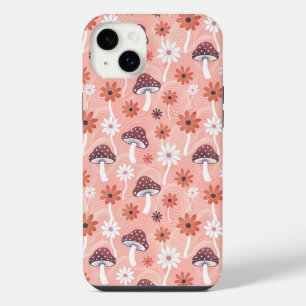 Wavy Mushroom Garden iPhone 14 Plus Case