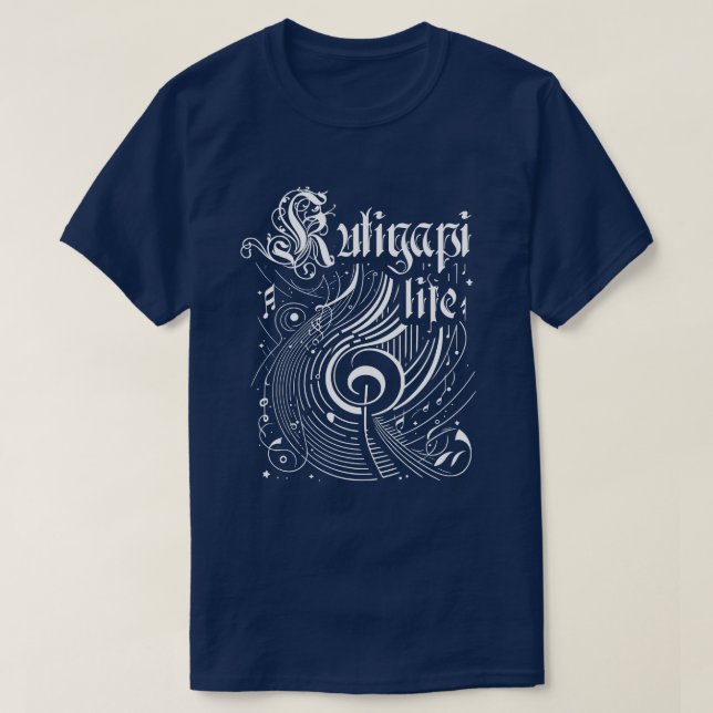 Wavy Music Kutiyapi Life T-Shirt (Design Front)