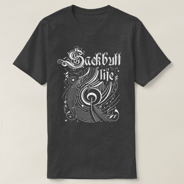 Wavy Music Sackbutt Life T-Shirt (Design Front)