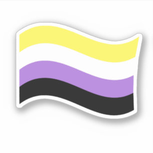 Wavy Nonbinary Flag Sticker