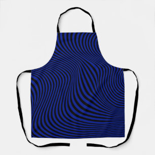 Wavy Optical Illusion Pattern Apron