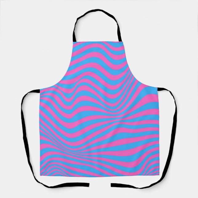 Wavy Optical Illusion Pattern      Apron (Front)