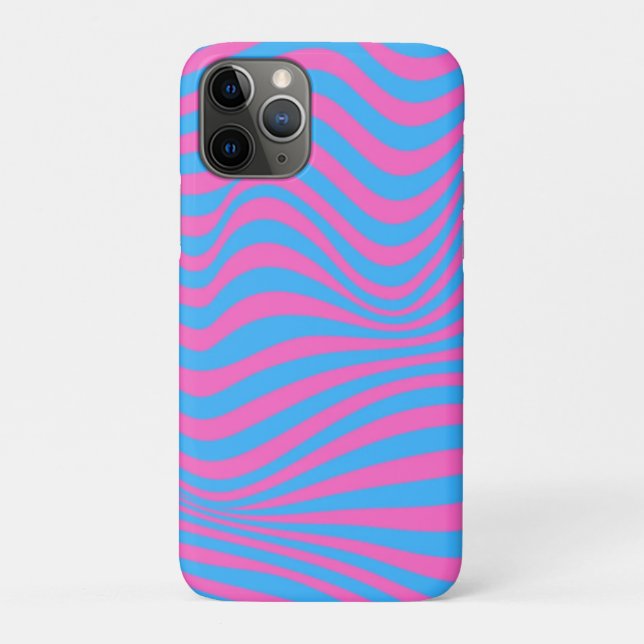 Wavy Optical Illusion Pattern   Case-Mate iPhone Case (Back)