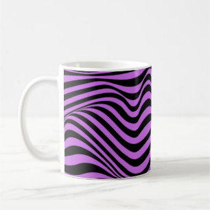 Wavy Optical Illusion Pattern Coffee Mug