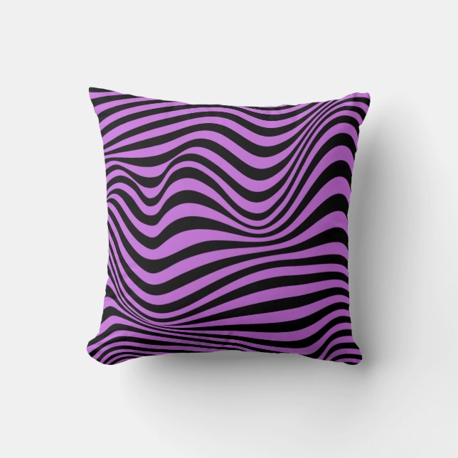 Wavy Optical Illusion Pattern      Cushion (Front)