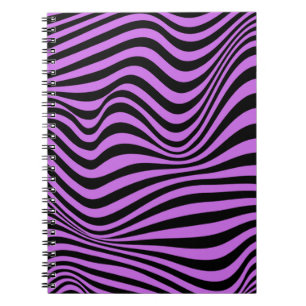 Wavy Optical Illusion Pattern Notebook
