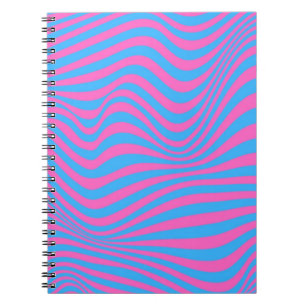 Wavy Optical Illusion Pattern       Notebook