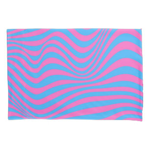 Wavy Optical Illusion Pattern Pillowcase