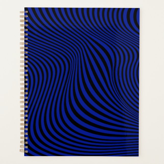 Wavy Optical Illusion Pattern         Planner (Front)