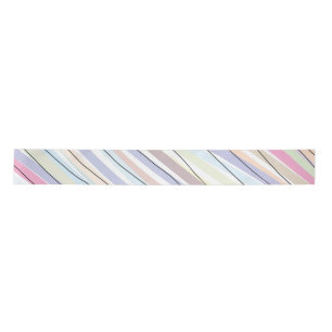 Wavy Pastel Colours Satin Ribbon