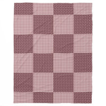 Wavy Patched Faded Rose/Roses-Gold Plaids