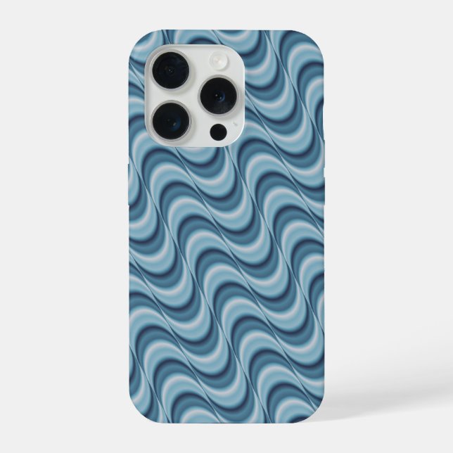 Wavy Pattern iPhone Case (Back)