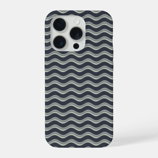 Wavy Pattern iPhone Case (Back)