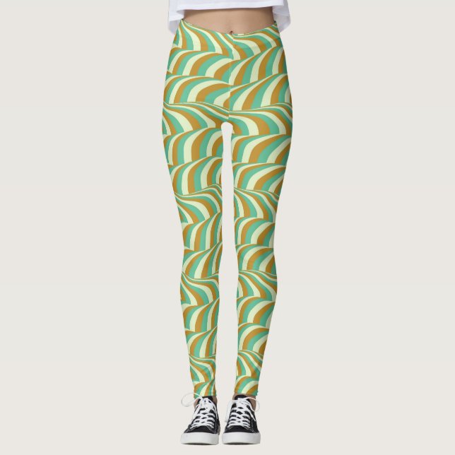 Wavy pattern leggings (Front)