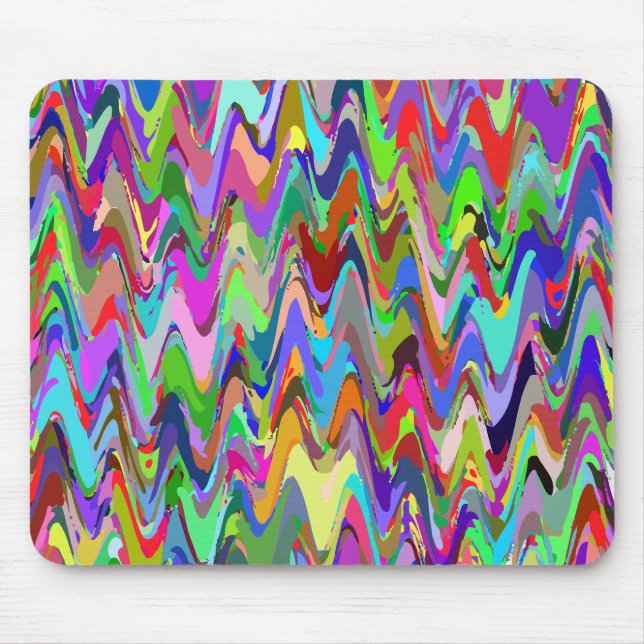 Wavy Pattern Mouse Pad (Front)