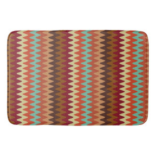Wavy Pattern Sedona Southwest Bath Mat