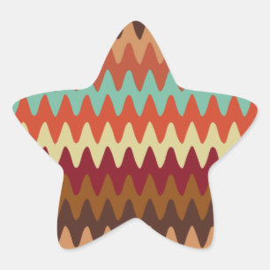 Wavy Pattern Sedona Southwest Star Sticker