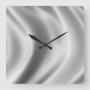WAVY PATTERN SQUARE WALL CLOCK
