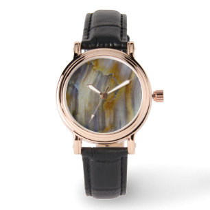 Wavy Petrified Wood Watch