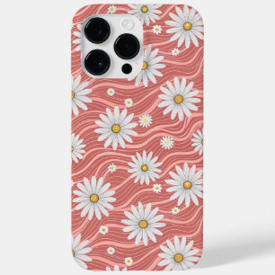 Wavy Pink Daisies Case-Mate iPhone 14 Pro Max Case