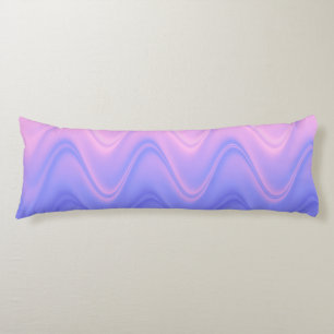 Wavy Pink Purple Abstract Body Cushion