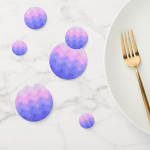 Wavy Pink Purple Abstract Confetti