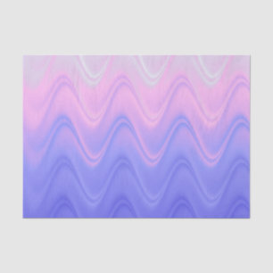 Wavy Pink Purple Abstract Tissue Paper