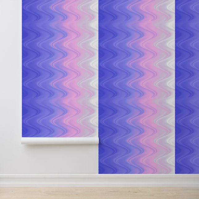 Wavy Pink Purple Abstract Wallpaper (Application)