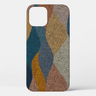 Wavy Polka Dot: Vintage Textile. iPhone 12 Case