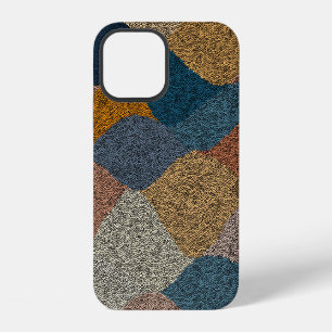 Wavy Polka Dot: Vintage Textile. iPhone 12 Case
