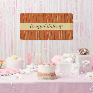 Wavy Red Stripes Japanese Abstract Banner