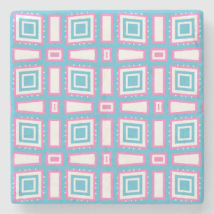 Wavy Square Marble Coasters