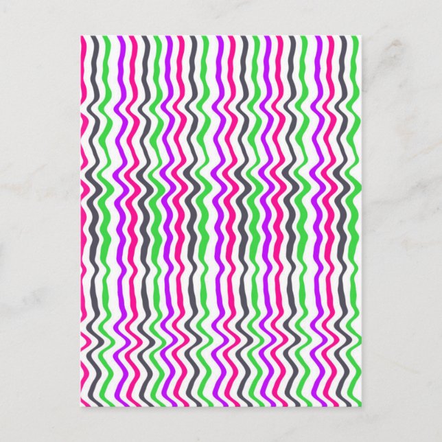 Wavy Stripe 2014 Postcard (Front)