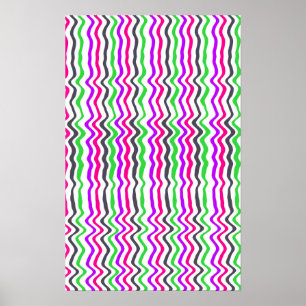 Wavy Stripe 2014 Poster