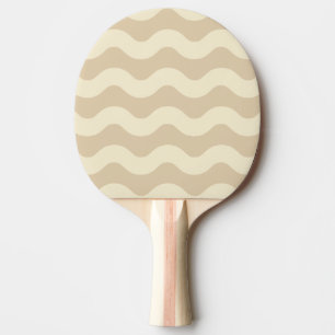 Wavy Stripe Sand Dune Colour Ping Pong Paddle