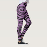 Wavy Striped Black Purple Leggings Choose Colours<br><div class="desc">Custom Colours Leggings with Abstract Wrapped Wavy Striped Black and Purple Colours - or Choose / add your favourite background colours - Resize and move or remove and add elements / text with Customisation tool ! Design by MIGNED. Please see my other projects / designs. You can also transfer my...</div>