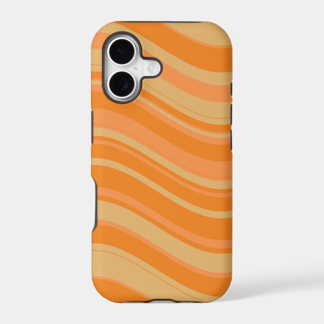 Wavy Stripes Pattern (Yellow, Orange) (Back)