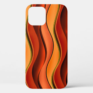Wavy Stripes: Seamless Pattern Design. iPhone 12 Case
