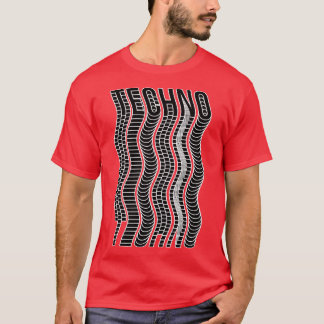 wavy techno T-Shirt