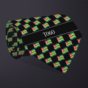 Wavy Togo Flag Pattern Tie