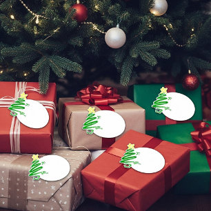 Wavy tree gift tags