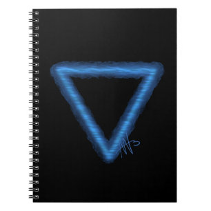 Wavy Water Element Alchemy Symbol Notebook