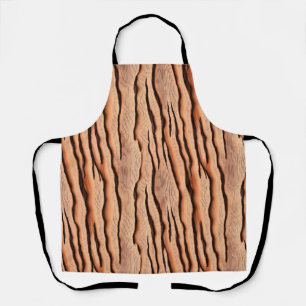 Wavy Wood‑Grain Pattern  Apron