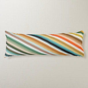 Wavy Zigzag Multicolored Pattern Body Cushion