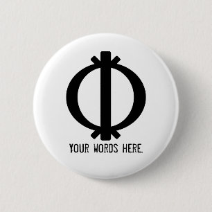 Wawa Aba Symbol of Toughness and Resilience 6 Cm Round Badge