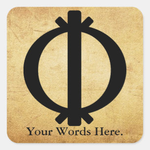 Wawa Aba   Symbol of Toughness and Resilience Square Sticker