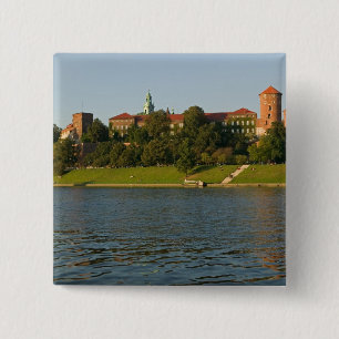 Wawel Hill with Royal Castle and Cathedral, 15 Cm Square Badge
