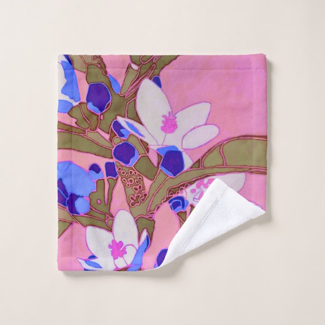 Wax Flower Bath Towel – Australian Native Floral B (Wash Cloth)