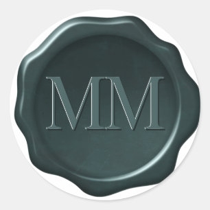 Wax seal effect, EMERALD GREEN,